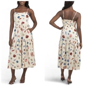 Cynthia Rowley Seashells Maxi Dress